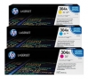 3 cartouches toner original CMY (Rainbow-Kit)  HP No. 304A, CF372AM