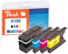 Peach multi paketas, XL pripildymas, suderinamas su  Brother LC-1280XLVALBP