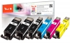 Peach Multi Pack Più, compatibili con  Canon PGI-525*2, CLI-526, 4541B006
