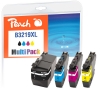 Peach combipakket, compatibel met  Brother LC-3219XLVALDR
