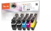 Peach Spar Plus Pack Tintenpatronen kompatibel zu  Brother LC-421