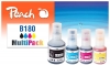 Peach Spar Pack Tintenpatronen kompatibel zu  Brother BTD180