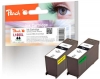 313862 - Peach dvigubas paketas, 2 rašalo kasetės su mikroschema, juodos, suderinama su No. 100XLBK*2, 14N1068E, 14N1092 Lexmark