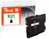 320498 - Peach rašalo kasetė, juoda, suderinama su GC31K, 405688 Ricoh