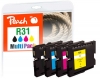 320503 - Peach kombinuotas paketas, suderinamas su GC31, 405688, 405689, 405690, 405691 Ricoh