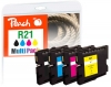320560 - Peach Combi Pack compatible avec GC21, 405532, 405533, 405534, 405535 Ricoh